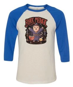 Eduardo Ely Unisex | Black Meowgic | 3/4 Sleeve Raglan 3/4 Sleeve Raglans