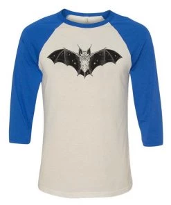 Lolle 3/4 Sleeve Raglans Unisex | Flying Bat | 3/4 Sleeve Raglan