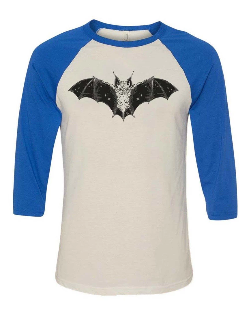 Lolle 3/4 Sleeve Raglans Unisex | Flying Bat | 3/4 Sleeve Raglan