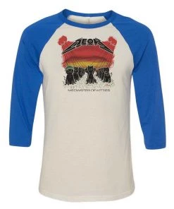 Pizza Cat Unisex | Meowster Of Kitties | 3/4 Sleeve Raglan 3/4 Sleeve Raglans