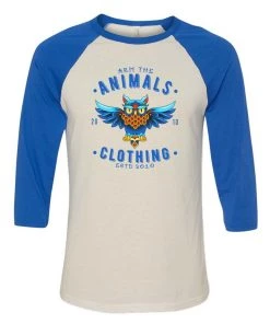 Arm The Animals Unisex | Varsity Owl | 3/4 Sleeve Raglan 3/4 Sleeve Raglans