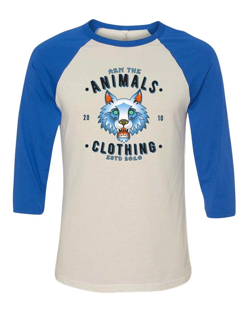 Arm The Animals Unisex | Varsity Wolf | 3/4 Sleeve Raglan