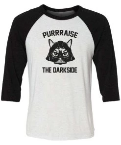 Arm The Animals Unisex | Purraise The Darkside | 3/4 Sleeve Raglan 3/4 Sleeve Raglans