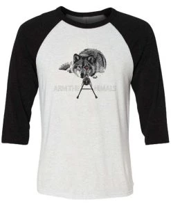 Arm The Animals Unisex | M-16 Wolf Arctic Warfare | 3/4 Sleeve Raglan