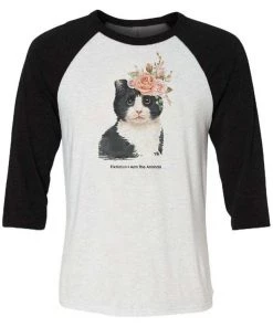 Fixed Nation 3/4 Sleeve Raglans Unisex | Flower Princess | 3/4 Sleeve Raglan