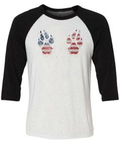 Arm The Animals Unisex | 4th Of July Paw-sive Aggressive | 3/4 Sleeve Raglan 3/4 Sleeve Raglans