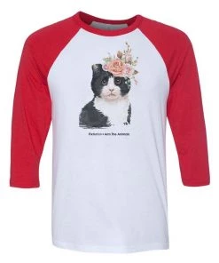 Fixed Nation 3/4 Sleeve Raglans Unisex | Flower Princess | 3/4 Sleeve Raglan