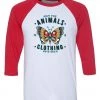 Arm The Animals 3/4 Sleeve Raglans Unisex | Varsity Butterfly | 3/4 Sleeve Raglan