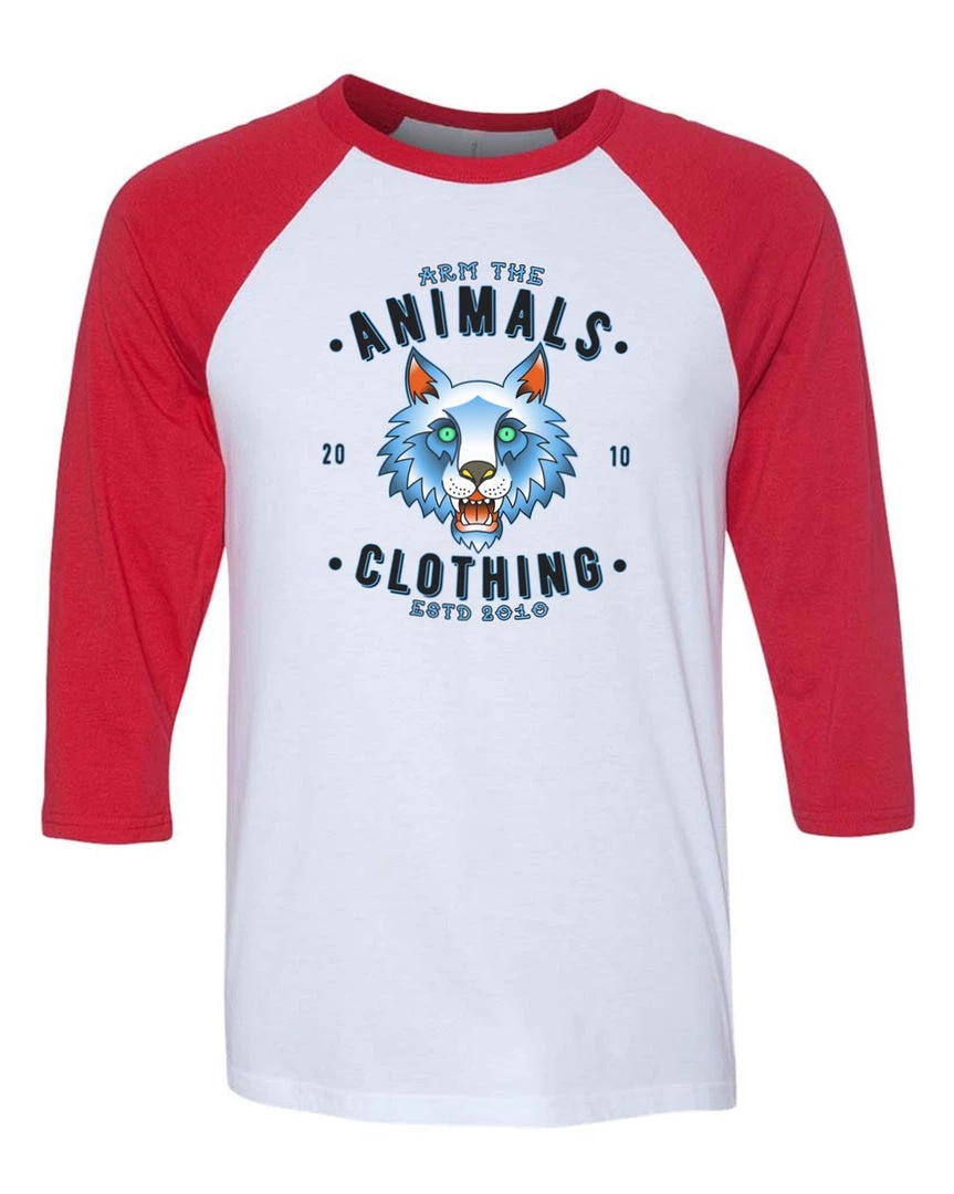 Arm The Animals Unisex | Varsity Wolf | 3/4 Sleeve Raglan