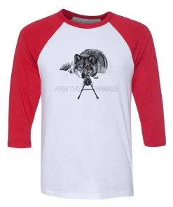 Arm The Animals Unisex | M-16 Wolf Arctic Warfare | 3/4 Sleeve Raglan