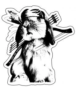 Arm The Animals BIG SALE - BOGO 50!!! Stickers | Rambo Bunny | Die Cut Sticker