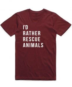 Arm The Animals Unisex | I'd Rather Rescue Animals | Crew Tees
