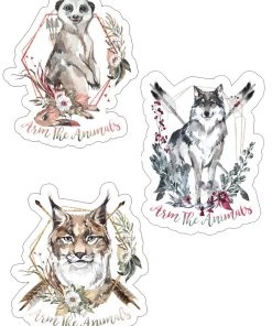 Arm The Animals Collections Stickers | Ridgeline Set | 4mm UV Coated Die Cut Sticker Set