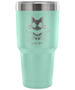 Teelaunch ACCESSORY | 9 LIVES SKELLINGTON | 30 OUNCE VACUUM TUMBLER