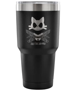 Teelaunch ACCESSORY | 9 LIVES SKELLINGTON | 30 OUNCE VACUUM TUMBLER