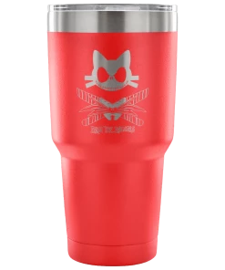 Teelaunch ACCESSORY | 9 LIVES SKELLINGTON | 30 OUNCE VACUUM TUMBLER