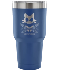 Teelaunch ACCESSORY | 9 LIVES SKELLINGTON | 30 OUNCE VACUUM TUMBLER