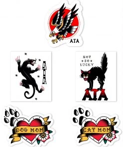 Arm The Animals Stickers | Tattoo Series | 4mm UV Coated Die Cut Sticker Set
