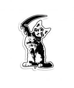 Arm The Animals Stickers | Reaper Kitty | Die Cut Sticker Cat Designs