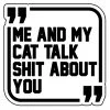 Arm The Animals Cat Designs Stickers | Sh*t Talkers Cat | Die Cut Sticker