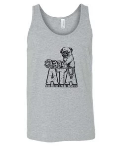 Arm The Animals Dog Designs Men's | Predator Pug | Tank Top