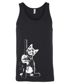 Arm The Animals Men's | Ain't Kitten Around | Tank Top Cat Designs