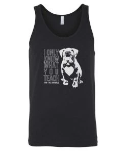 Arm The Animals Men's | What You Teach Pittie | Tank Top Dog Designs