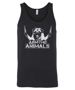 Arm The Animals Men's | Pug Don't Play | Tank Top Dog Designs