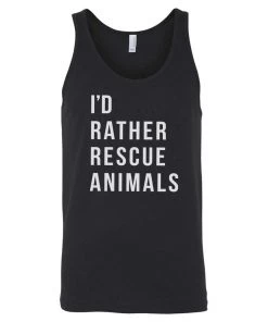 Arm The Animals Tank Tops Men's | I'd Rather Rescue Animals | Tank Top