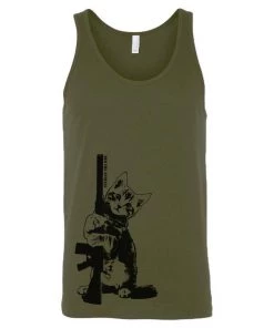 Arm The Animals Men's | Ain't Kitten Around | Tank Top Cat Designs