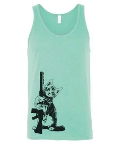 Arm The Animals Men's | Ain't Kitten Around | Tank Top Cat Designs
