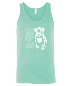 Arm The Animals Men's | What You Teach Pittie | Tank Top Dog Designs