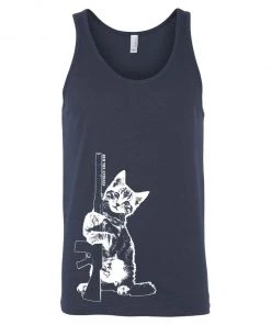 Arm The Animals Men's | Ain't Kitten Around | Tank Top Cat Designs
