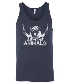 Arm The Animals Men's | Pug Don't Play | Tank Top Dog Designs