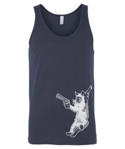 Arm The Animals Men's | The Cat And The Gat | Tank Top Cat Designs