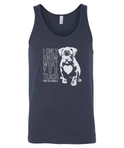 Arm The Animals Men's | What You Teach Pittie | Tank Top Dog Designs