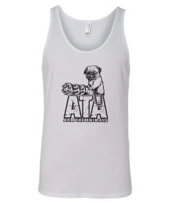 Arm The Animals Dog Designs Men's | Predator Pug | Tank Top