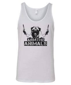 Arm The Animals Men's | Pug Don't Play | Tank Top Dog Designs