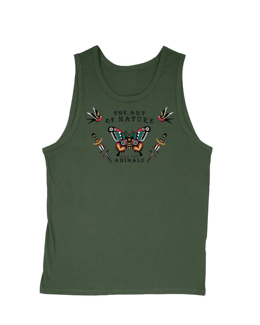 Arm The Animals Men's | Tattoo Butterfly | Tank Top