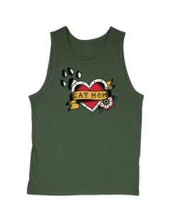 Arm The Animals Men's | Tattoo Cat Mom | Tank Top
