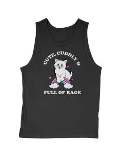 Arm The Animals Men's | Rage Kitty | Tank Top Cat Designs
