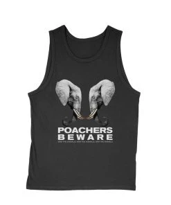 Arm The Animals Tank Tops Men's | Poachers Beware | Tank Top