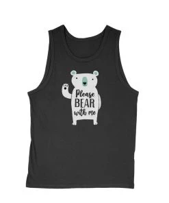 Dino Mike Men's | Please Bear With Me | Tank Top Tank Tops
