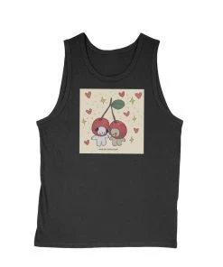Elle Clover Men's | I Love Cherry Much | Tank Top Tank Tops