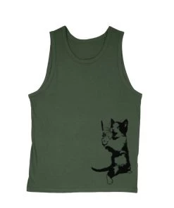 Arm The Animals Cat Designs Men's | Cat The Ripper | Tank Top