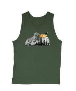 Arm The Animals Dog Designs Men's | Dogzilla | Tank Top