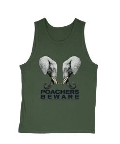 Arm The Animals Tank Tops Men's | Poachers Beware | Tank Top