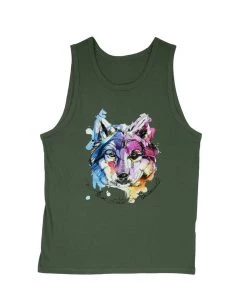 Arm The Animals Tank Tops Men's | Sunset Wolf | Tank Top