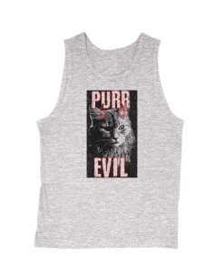 Arm The Animals Cat Designs Men's | Purr Evil | Tank Top
