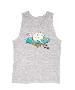Tobias Fonseca Tank Tops Men's | Flat Earth Cat | Tank Top